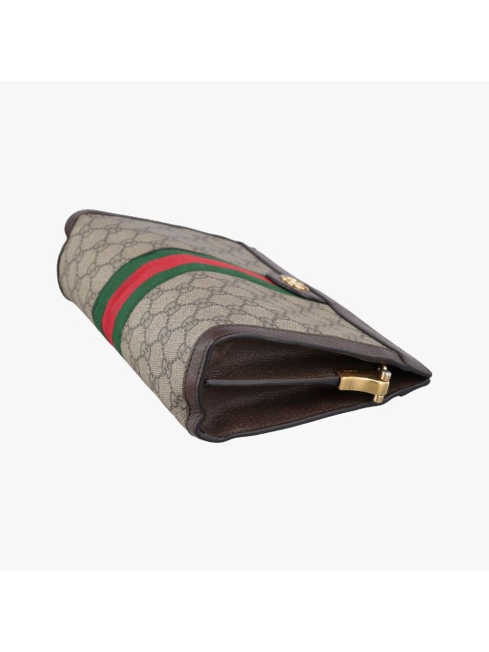Gucci Ophidia Brown Red Green Canvas Leather Messenger Bag - Picture 4 of 15